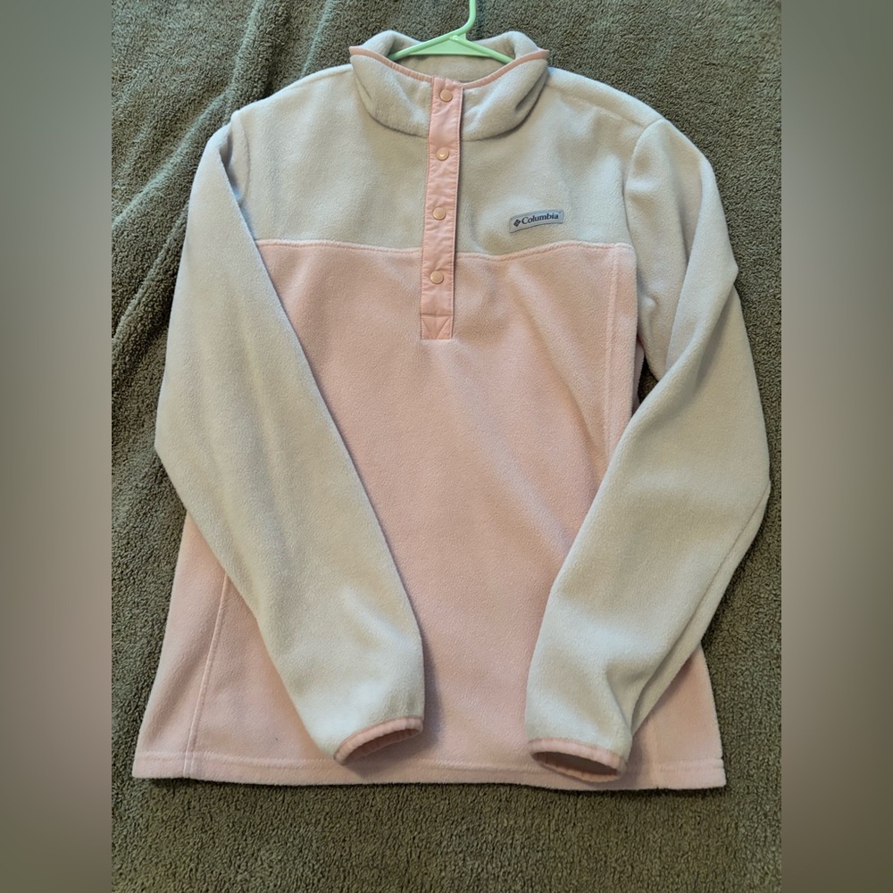 Columbia Cream Fleece Pullover